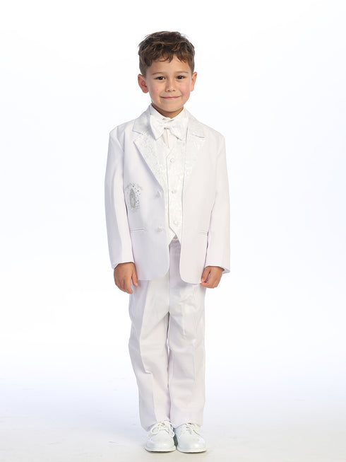 Little Boys White Maria Mi Bautizo Christening Baptism Suit 2-4T